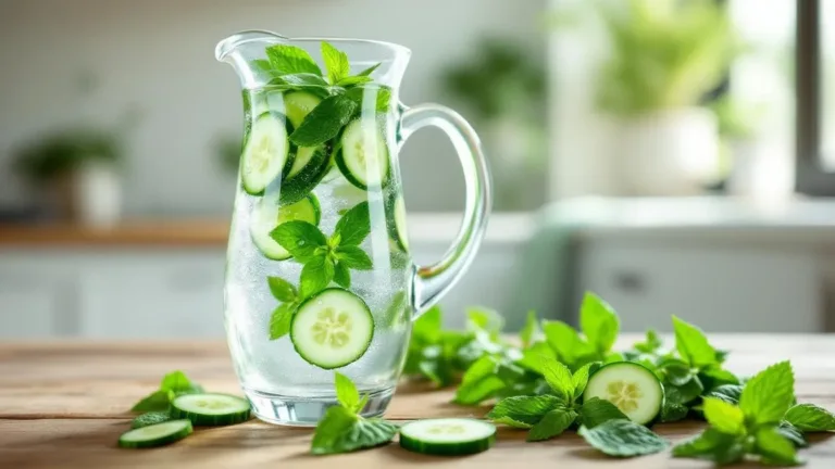 Diëtiste onthult waarom komkommer-muntwater je overtollige kilo’s doet smelten