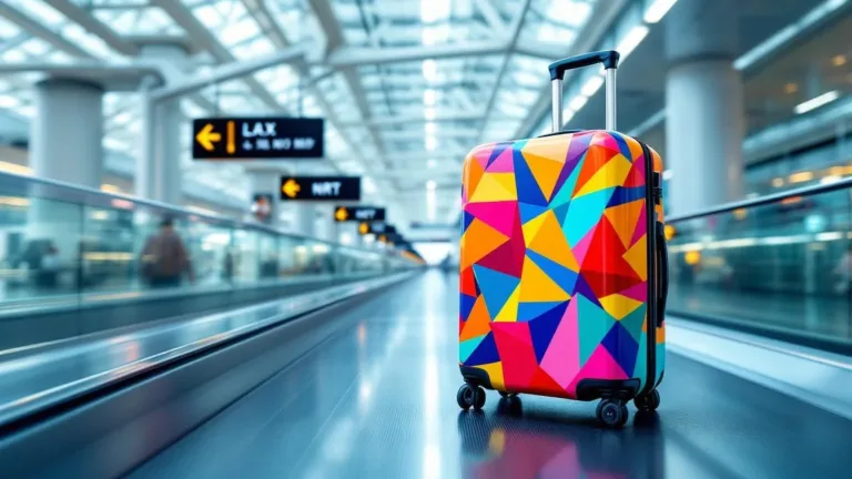 Ik probeerde deze luchthaventriuc, mijn koffer kwam als eerste van de band