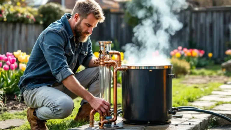 Knutselaar onthult hoe hij liters warm water maakt zonder stroom of gas