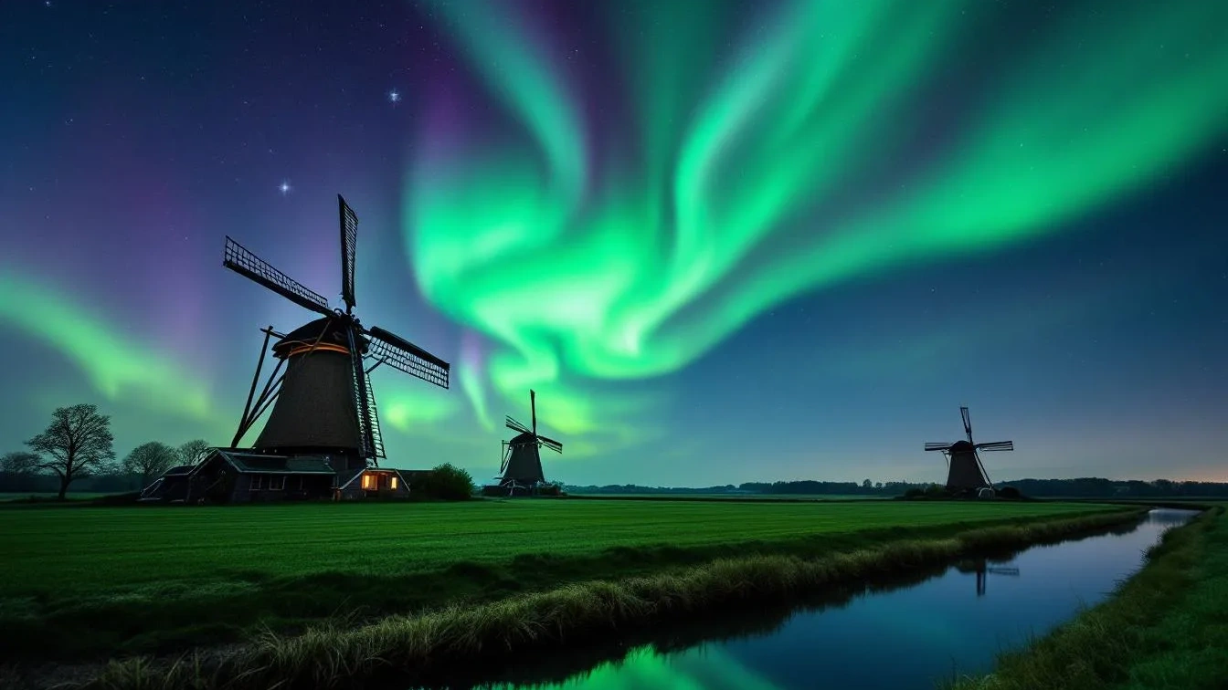 Waarom het Noorderlicht plotseling boven Nederland verschijnt ?