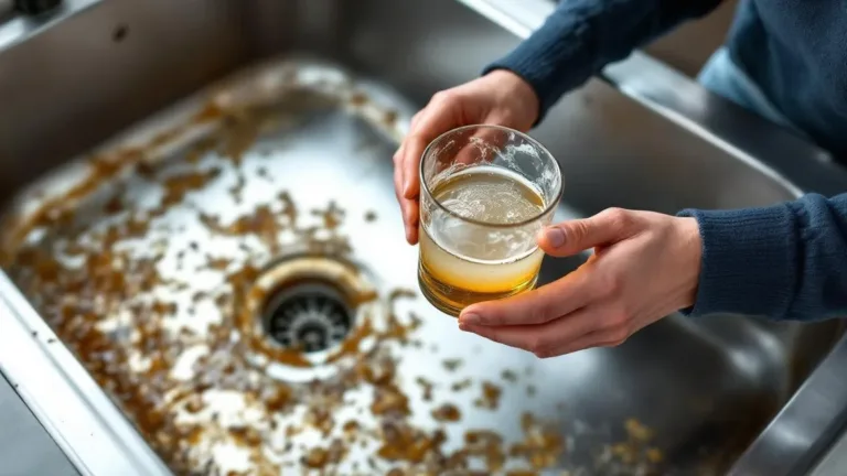 Waarom je afvoer verstopt raakt zonder dit halve glas trucje