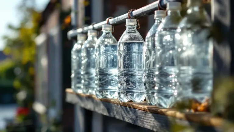 Waarom mensen flessen met water en azijn aan hun balkon hangen