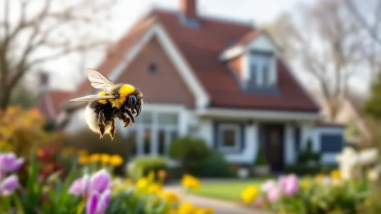 Geen paniek, als je een bij rond je huis ziet vliegen betekent dit iets goeds