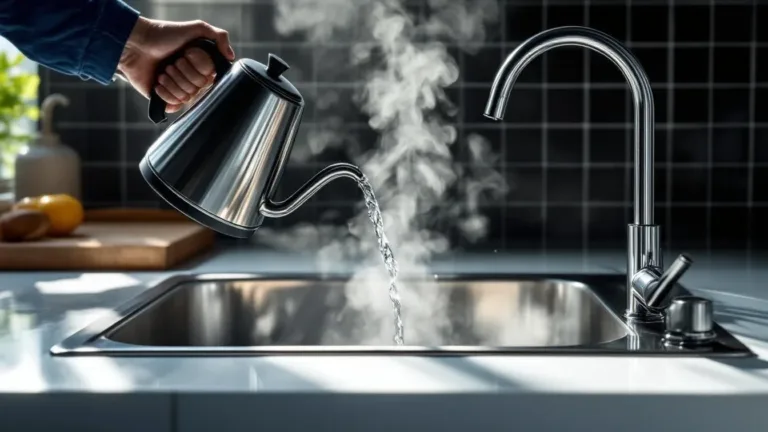 Waarom je geen kokend water in de gootsteen moet gieten