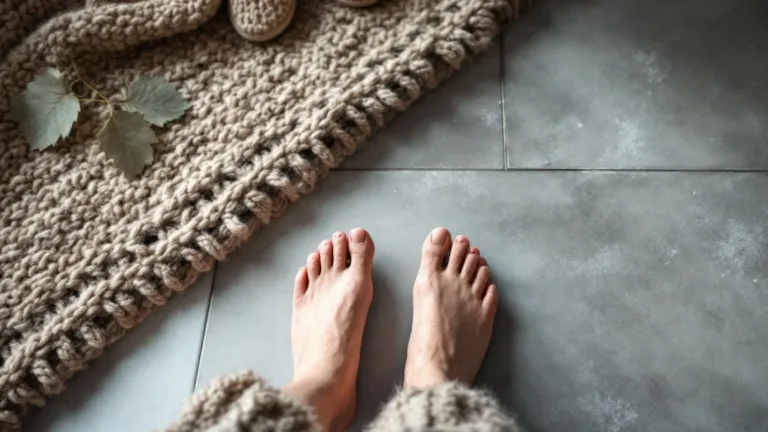 Waarom koude vloeren blootsvoets je hele lichaam kouder maken
