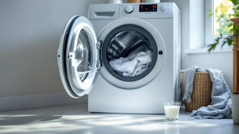 Wat gebeurt er als je een kopje azijn in de wasmachine doet?