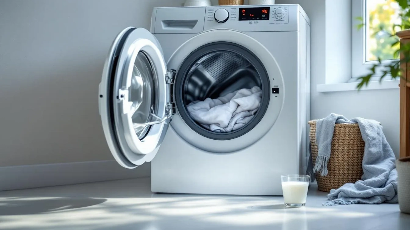 Wat gebeurt er als je een kopje azijn in de wasmachine doet?